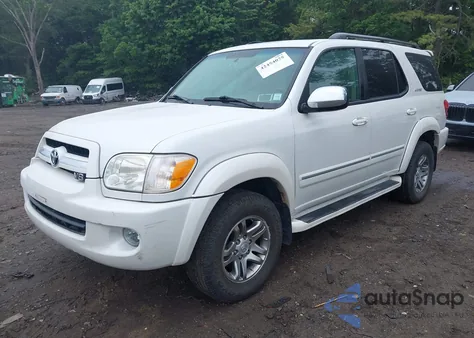 2007 Toyota Sequoia Limited V8 z USA, uszkodzony, nr VIN 5TDBT48A67S277876